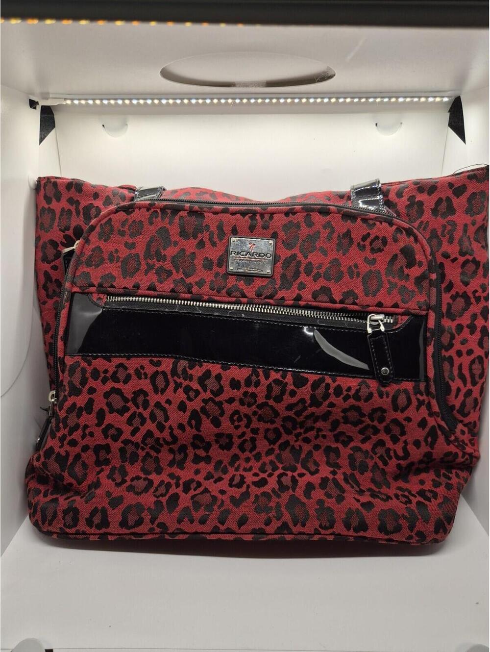 Ricardo Beverly Hills Large Tote Bag Red And Black